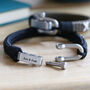 Men's Personalised 'Kiss' Woven Cord Bracelet, thumbnail 8 of 12