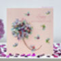 Mother's Day Butterfly Colourful Flower Card, Not 3D, thumbnail 1 of 12