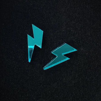 Lightning Bolt Acrylic Stud Earrings, 6 of 6