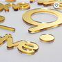 Stylish Gold 3D Diy Stick On Wall Clock, thumbnail 4 of 4