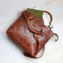 Classic Leather Tote Bag, Tan, thumbnail 3 of 6