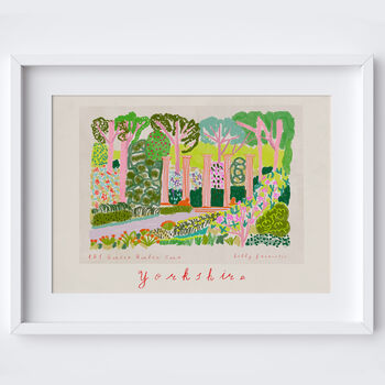 Rhs Harlow Carr Art Print Harrogate North Yorkshire Poster, 2 of 5