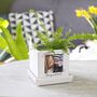 Personalised Photo Mini Cube Plant Pot For Mum, thumbnail 1 of 8