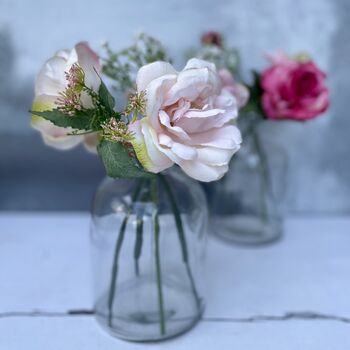 Rose Bouquet In Glass Vase, 3 of 12