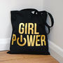 Gold Foiled 'Girl Power' Tote Bag, thumbnail 1 of 3