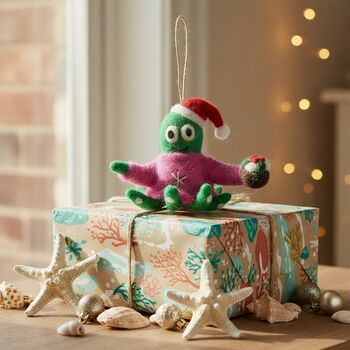 Handmade Felt Timmy Tentaclaus Octopus, 6 of 6