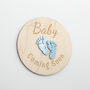 Engraved Baby Coming Soon Plaque Acrylic Keepsake, thumbnail 7 of 12