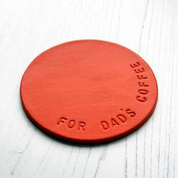 Personalised Leather Anniversary Gift Coaster For Home, 3 of 7