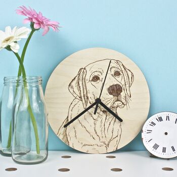 Bespoke Pet Portrait Clocks, 6 of 10