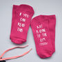 Going To The Gym… Tomorrow Socks Personalised, thumbnail 3 of 4