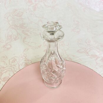 Vintage Decorative Cut Glass Crystal Perfume Bottle ~ 19, 4 of 7