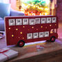 Personalised Vintage Wooden LED Bus Advent Calendar, thumbnail 2 of 2