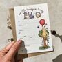 Winnie Complete Yourself Age Invitations And Envelopes, thumbnail 1 of 6