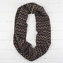 Zig Zag Knitted Circle Scarf, thumbnail 4 of 6