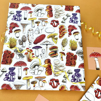 Mushrooms Of Britain Wrapping Paper Set, 7 of 9