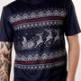 Unisex Christmas Knit Print T Shirt, thumbnail 1 of 2