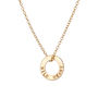 Gold Plated Or Sterling Silver Karma Necklace, thumbnail 3 of 6