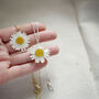 Daisy Flower Sterling Silver Or 24ct Gold Necklace, thumbnail 1 of 8