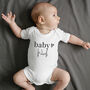 Personalised Baby Name Short Sleeve Bodysuit, thumbnail 8 of 11