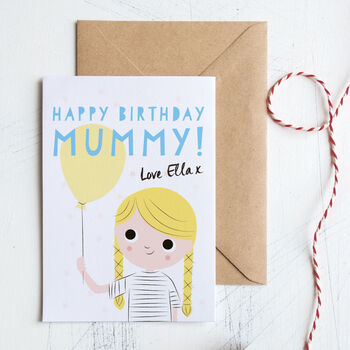 Customised Mummy Birthday Card, 3 of 8