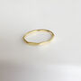 Faceted 18ct Gold Vermeil Plated Stacking Ring, thumbnail 2 of 7