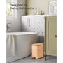 Slim Pedal Bathroom Bin With Soft Close Lid, thumbnail 2 of 7