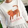 Tiger Queen Illustrated Fashion Sweatshirt, thumbnail 1 of 2