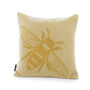 Bee Faux Cashmere Cushion, thumbnail 4 of 5