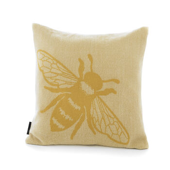 Bee Faux Cashmere Cushion, 2 of 5