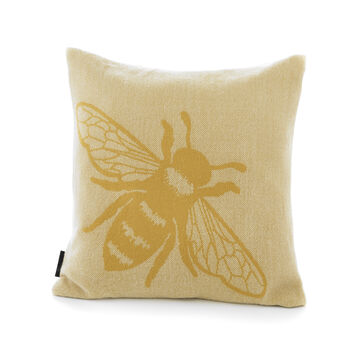 Bee Faux Cashmere Cushion, 4 of 5