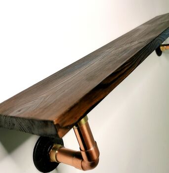 Copper Pipe And Reclaimed Wood Shelf, 8 of 8