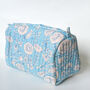 Quilted Block Print Toiletry Bag, Handmade In India, thumbnail 2 of 4
