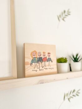 Personalised Children's Drawing Wooden Plaque, 3 of 3