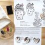Drinks Napkin Embroidery Stitch Craft Kit Gift Set, thumbnail 3 of 8
