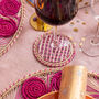Pink Spiral Placemats Set Of Four, thumbnail 3 of 5