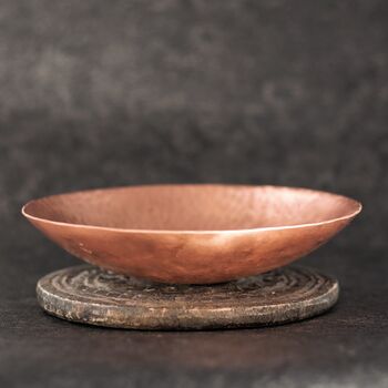 7th Anniversary Copper Bowl, Large Hammered, 4 of 8