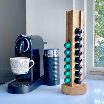 Wooden Rotating Coffee Pod Stand, 6 of 7