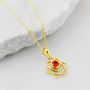 Chakra Genuine Gemstone Pendants Silver Or Gold Plated, thumbnail 8 of 12
