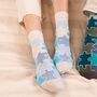 Leaf Mint And Jigsaw Blue Women's Socks Bundle, thumbnail 3 of 6
