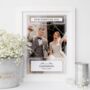 Our Forever Day Couples Photo Print Personalised Wedding Gift, thumbnail 1 of 6