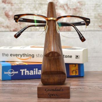 Personalised Wooden Eye Glass Holder, 2 of 2