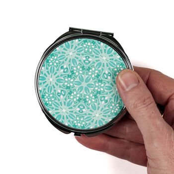 Turquoise Millefiori Compact Mirror And Lens Cloth Set, 4 of 10