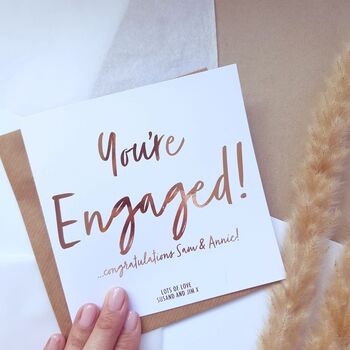 You’re Engaged! Personalised Engagement Card, 2 of 4