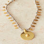 Tourmaline Beaded Gold Plated Silver Pendant Necklace, thumbnail 5 of 7