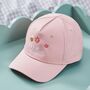 Personalised Bumblebee Baseball Cap In Pink, thumbnail 1 of 4