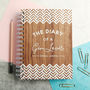 Personalised 'Diary Of A Gin Lover' Walnut Notebook, thumbnail 1 of 7