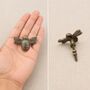 Vintage Brass Flying Bee Drawer Knob, thumbnail 7 of 9