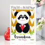 Personalised Best Mummy Daddy Panda Card, thumbnail 1 of 12