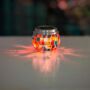 Solar Glass Lantern LED Mosaic Lighting Outdoor Decor, thumbnail 6 of 12
