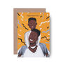 Black Boy Illustration Card For Father's Day, thumbnail 3 of 4